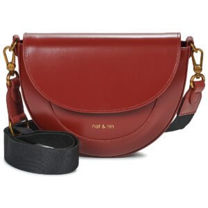 Nat et Nin BORA Bordeaux Borsa a tracolla Donna