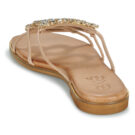 Exé Shoes 543-ORO-LEATHER-NATURAL Beige Ciabatta Donna - 5