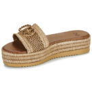 Exé Shoes 549-HYDRA-RAFFIA-TAN Marrone Ciabatta Donna - 4