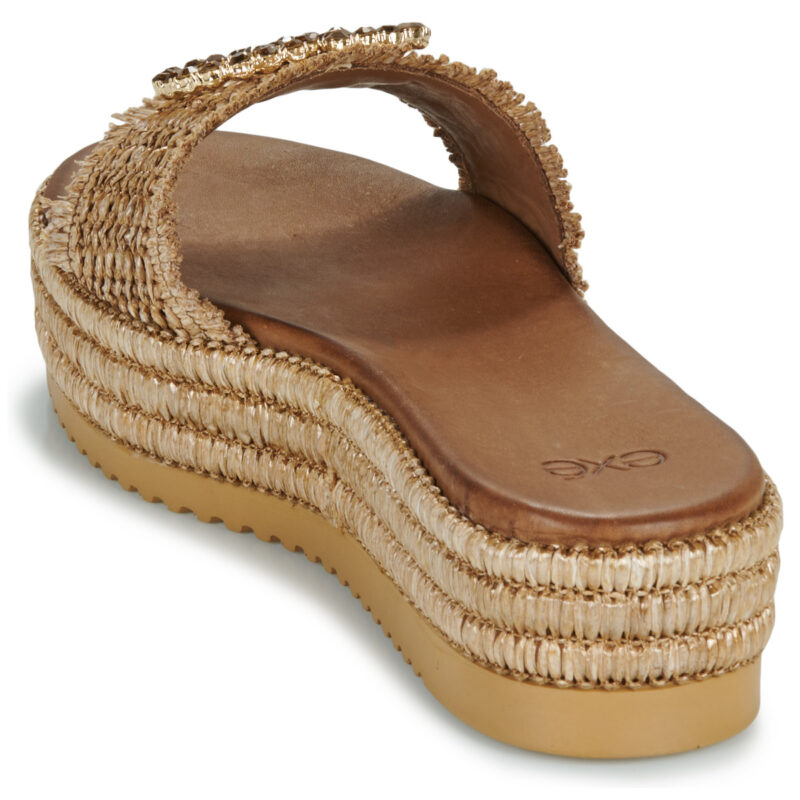 Exé Shoes 549-HYDRA-RAFFIA-TAN Marrone Ciabatta Donna - 5