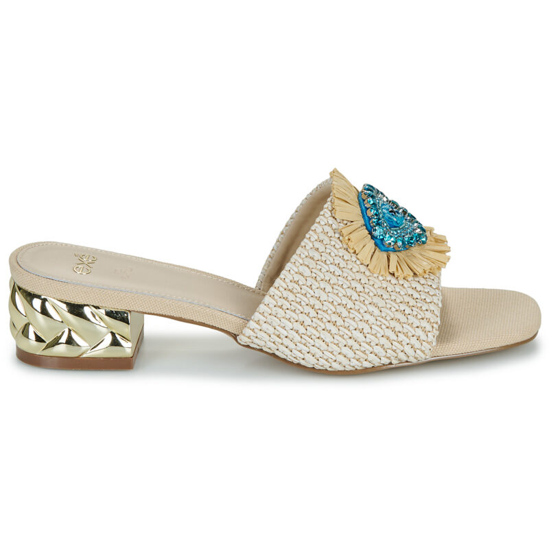 Exé Shoes KATY-424-RAFFIA-BEIGE Beige Ciabatta Donna - 2