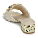 Exé Shoes KATY-424-RAFFIA-BEIGE Beige Ciabatta Donna - 5