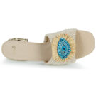 Exé Shoes KATY-424-RAFFIA-BEIGE Beige Ciabatta Donna - 6