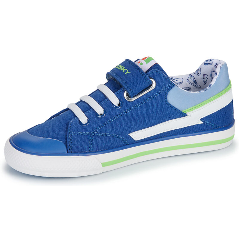 Baskets enfant Pablosky en toile bleue - Taille 4