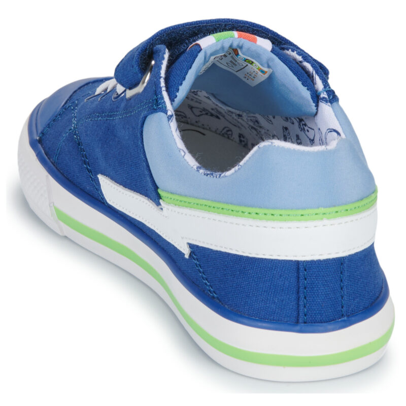Baskets enfant Pablosky en toile bleue - Taille 5