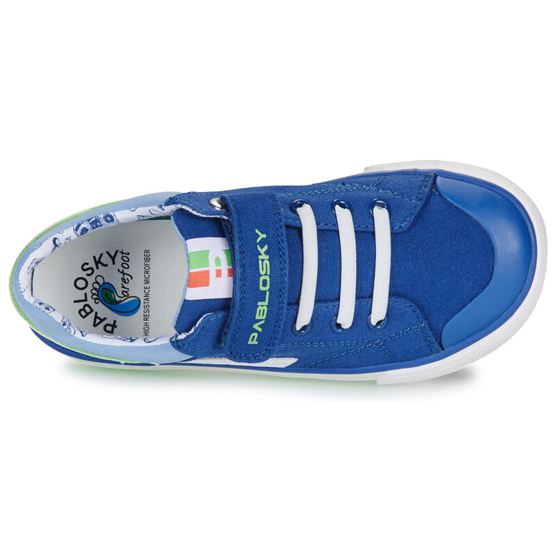 Baskets enfant Pablosky en toile bleue - Taille 6
