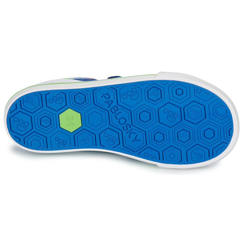 Baskets enfant Pablosky en toile bleue - Taille 7