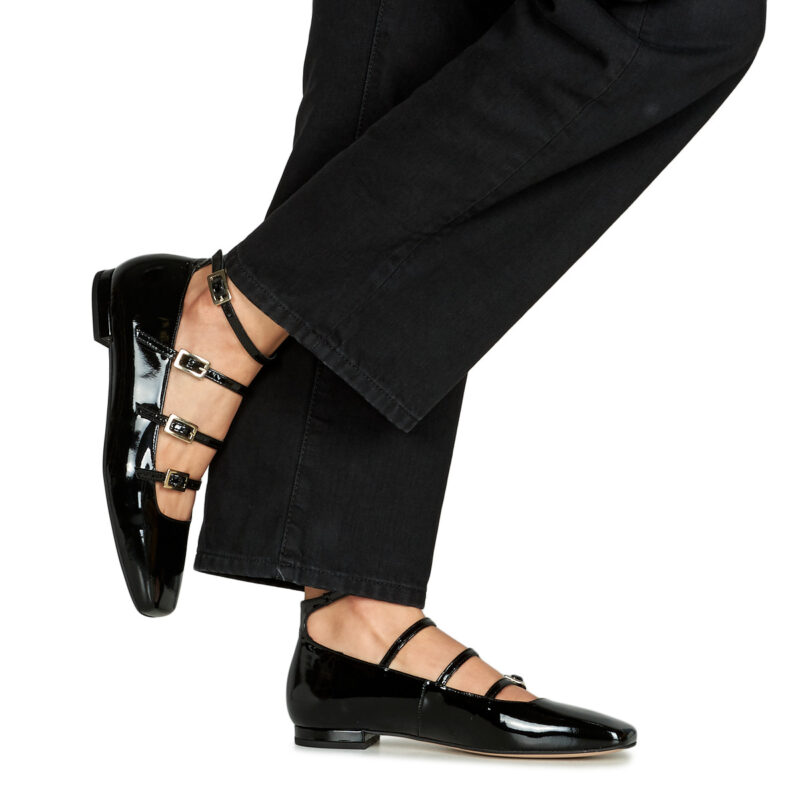 ALOHAS LUKE Black Women's Flats - 8
