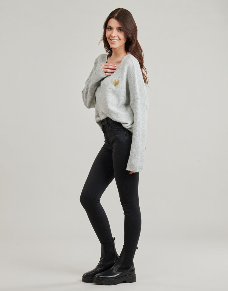 Pullover Moony Mood - Graue Damenpullover - 3