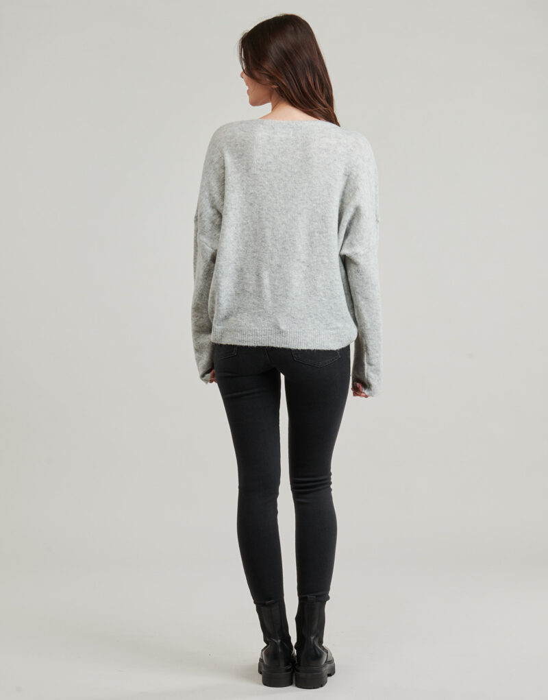 Pullover Moony Mood - Graue Damenpullover - 4