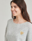 Pullover Moony Mood - Graue Damenpullover - 5