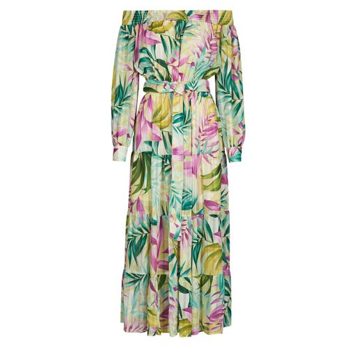 Abito lungo Donna Guess JOSEE OFF SHOULDER, elegante e alla moda, ideale per occasioni speciali. Design off shoulder con dettagli raffinati, perfetto per valorizzare la silhouette femminile. Disponibile in varie taglie, un must-have nel tuo guardaroba primaverile. Acquista ora per un look distintivo e trendy!