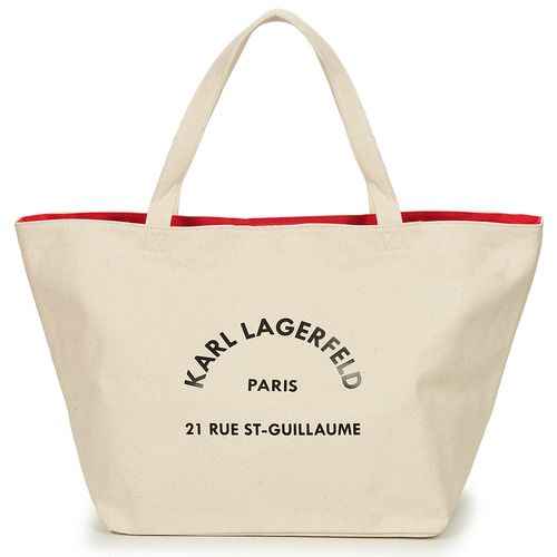 Borsa Shopping donna Karl Lagerfeld  K/RSG CANVAS SHOPPER  Beige Karl Lagerfeld 8721066233516