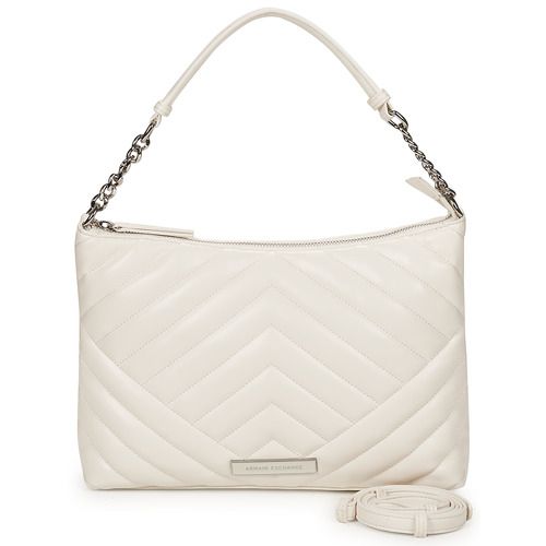 Borsa a spalla donna Armani Exchange  VICTORIA FAMILY HOBO  Bianco Armani Exchange 8059650845044