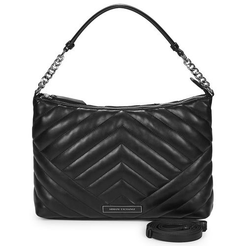 Borsa a spalla donna Armani Exchange  VICTORIA FAMILY HOBO  Nero Armani Exchange 8059650837605