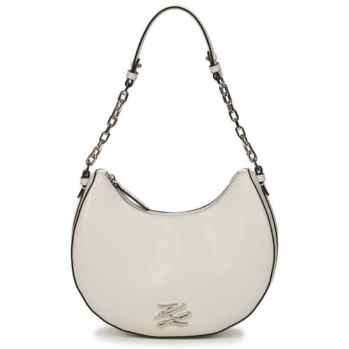Borsa a spalla donna Karl Lagerfeld  K/AUTOGRAPH MOON SHOULDER BAG  Bianco Karl Lagerfeld 8721066373373