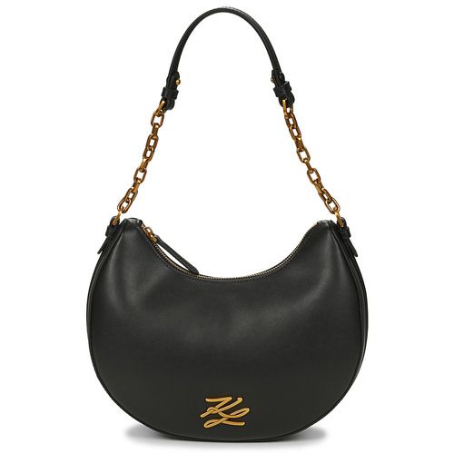 Borsa a spalla donna Karl Lagerfeld  K/AUTOGRAPH MOON SHOULDER BAG  Nero Karl Lagerfeld 8721066373366