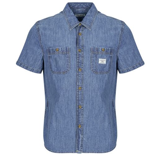 Camicia a maniche corte uomo Guess REGULAR SS DENIM SHIRT Blu, realizzata in denim di alta qualità. Design elegante e moderno, ideale per ogni occasione. Perfetta per l'estate, questa camicia offre comfort e stile, rendendola un must-have nel guardaroba maschile. Acquista ora la camicia Guess e completa il tuo look con classe.