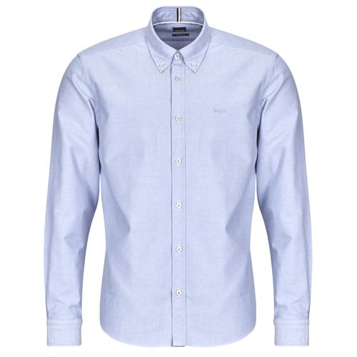 Camicia a maniche lunghe uomo BOSS LIAM BD blu, realizzata in tessuto di alta qualità per un comfort duraturo. Design elegante e sofisticato, ideale per occasioni formali e casual. Perfetta da abbinare a pantaloni eleganti o jeans. Scopri la moda maschile con BOSS e valorizza il tuo stile con questa camicia versatile e raffinata.