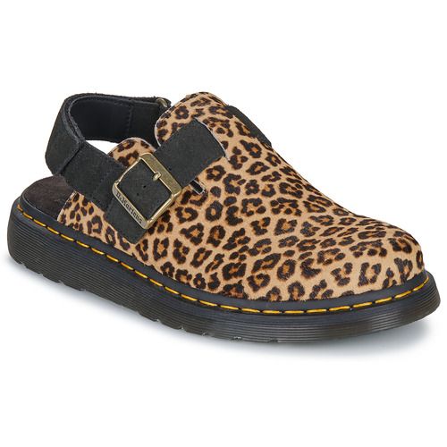 Zoccoli Donna Dr. Martens Jorge II Mule Light Tan+Black Leopard, eleganti e comodi, con un design alla moda in tonalità beige e dettagli leopardati. Ideali per un look casual e trendy, perfetti da abbinare a ogni outfit. Compra ora per un'alternativa chic e confortevole!