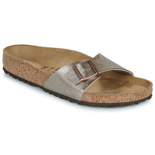 Ciabatta donna BIRKENSTOCK Madrid BF Graceful Taupe, elegante e confortevole, in morbido colore taupe, perfetta per l'estate. Soluzione ideale per un look casual e chic. Scarpe di alta qualità, ottime per il benessere del piede.