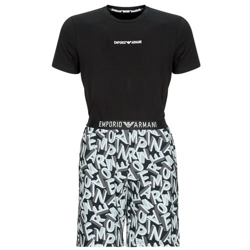 Set di pigiami multicolore Emporio Armani per uomo, composto da camicie da notte e pantaloni corti. Comfort e stile per il tuo riposo, ideale per le notti estive. Perfetto per chi cerca qualità e design sofisticati. Acquista ora il tuo SHORT PYJAMAS SET Emporio Armani!