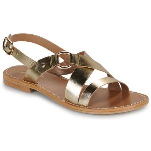 Sandali FIONA Oro di Betty London, eleganti e trendy, perfetti per le donne alla moda. Questi sandali oro offrono comfort e stile, ideali per ogni occasione. Acquista ora i sandali Betty London FIONA Oro per completare il tuo look estivo.
