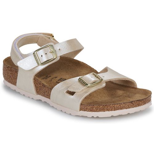 Sandali bambini ragazza BIRKENSTOCK  Rio AS Kids BF Graceful Pearl White  Beige BIRKENSTOCK 4067707067596