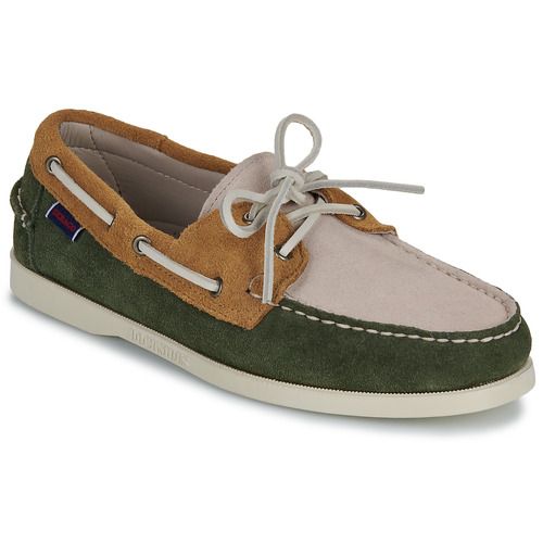 Scarpe da barca Uomo Sebago PORTLAND JIB Verde, design elegante e confortevole, ideali per le attività nautiche e il tempo libero. Perfette per uomini alla moda in cerca di stile e funzionalità.