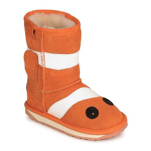 Stivaletti bambini ragazza EMU  KIDS LITTLE CREATURES CLOWN FISH  Arancio EMU