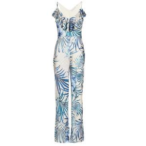 Tuta Jumpsuit Donna Guess ALICE SLINKY OVERALL Blu, elegante e versatile, perfetta per ogni occasione. Realizzata in tessuto morbido e leggero, questo outfit alla moda è ideale per un look chic e contemporaneo. Acquista ora e arricchisci il tuo guardaroba con questo must-have.