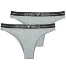 Culotte e slip Emporio Armani 2-PACK BRAZILIAN Grigio Culotte e slip Donna - 1