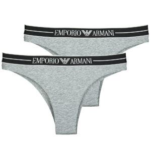 Culotte e slip  Emporio Armani  2-PACK BRAZILIAN  Grigio -  Culotte e slip Donna