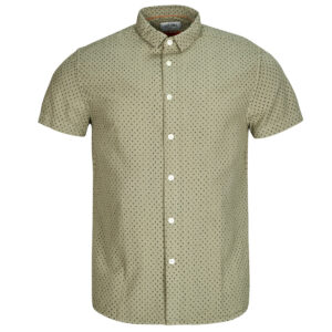 Camicia a maniche corte  Deeluxe  PAGOS  Kaki -  Camicie a maniche corte Uomo