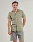 Camicia a maniche corte Deeluxe PAGOS Kaki Camicie a maniche corte Uomo - 2