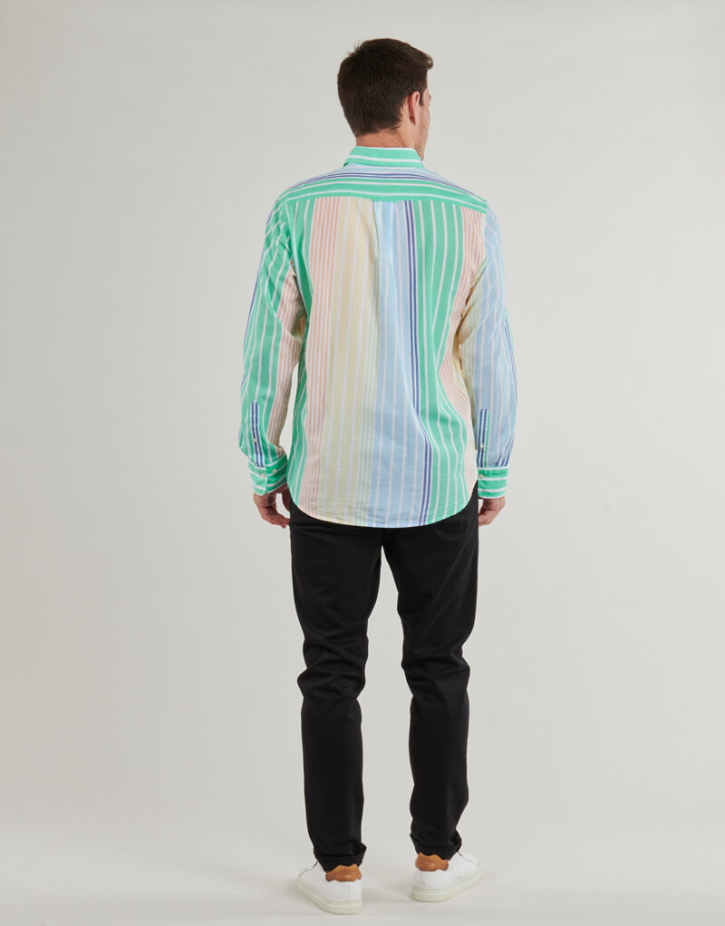 Camicia a maniche lunghe Gant REG VOILE MULTI STRIPE SHIRT Multicolore Camicie a maniche lunghe Uomo - 4
