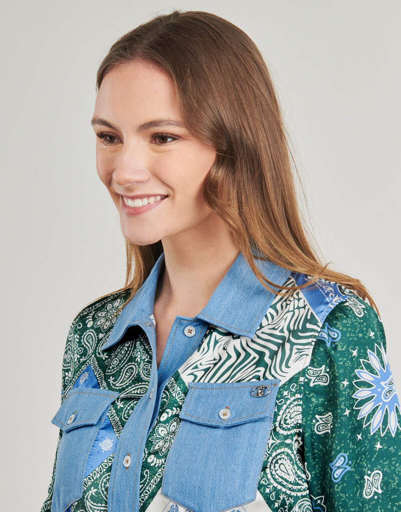 Abito corto  Liu Jo  UA5271  Blu -  Abiti corti Donna - 5