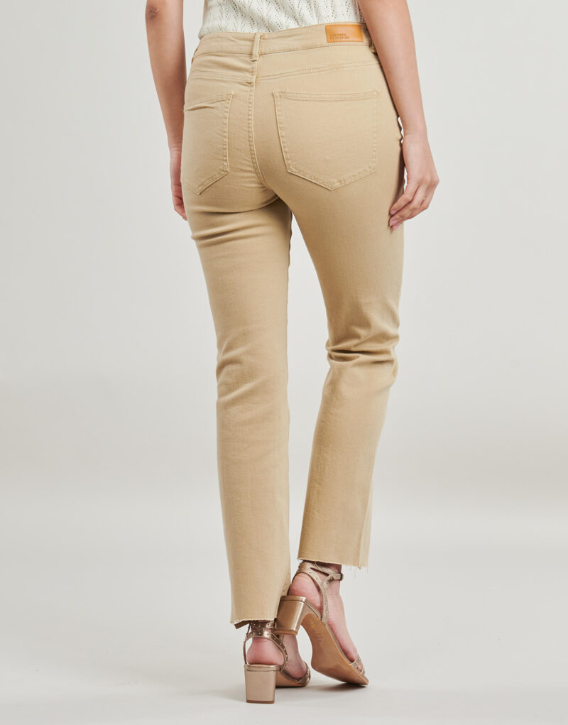 Pantaolini dritti Vero Moda VMWILD Beige Pantaolini dritti Donna - 4