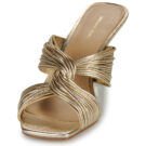 MICHAEL Michael Kors ALESSIA MULE SANDAL Gold Women's Mules - 3