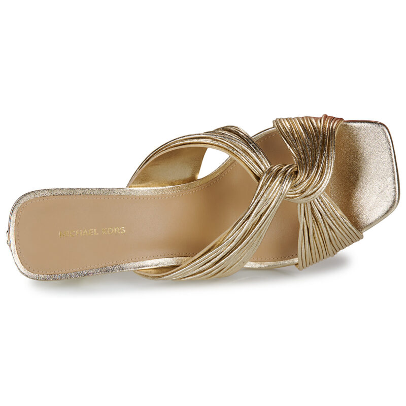 MICHAEL Michael Kors ALESSIA MULE SANDAL Gold Women's Mules - 6