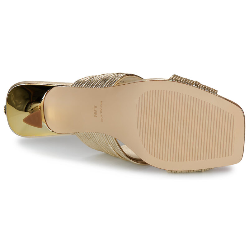 MICHAEL Michael Kors ALESSIA MULE SANDAL Gold Women's Mules - 7