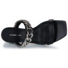 MICHAEL Michael Kors BIANCA HIGH SANDAL Black Women's Slipper - 6