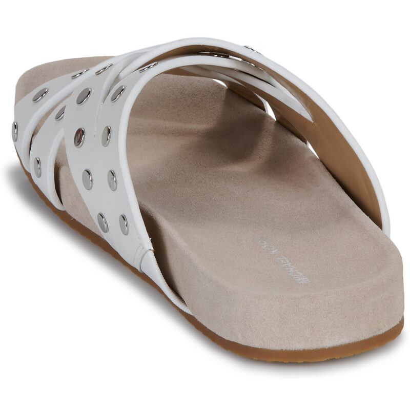 MICHAEL Michael Kors IRENE FLAT SANDAL White Women's Slipper - 5