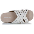 MICHAEL Michael Kors IRENE FLAT SANDAL White Women's Slipper - 6