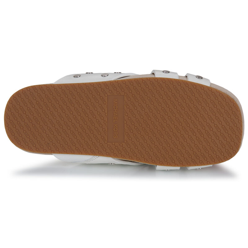 MICHAEL Michael Kors IRENE FLAT SANDAL White Women's Slipper - 7