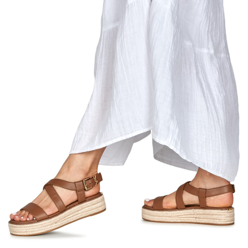 MICHAEL Michael Kors LYNN ESPADRILLE SANDAL Brown Espadrilles Women - 8