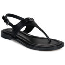 MICHAEL Michael Kors MANDY THONG SANDAL Black Thong Sandals Women - 1