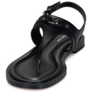 MICHAEL Michael Kors MANDY THONG SANDAL Black Thong Sandals Women - 3