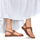 MICHAEL Michael Kors MANDY THONG SANDAL Brown Flip-flops Women - 8