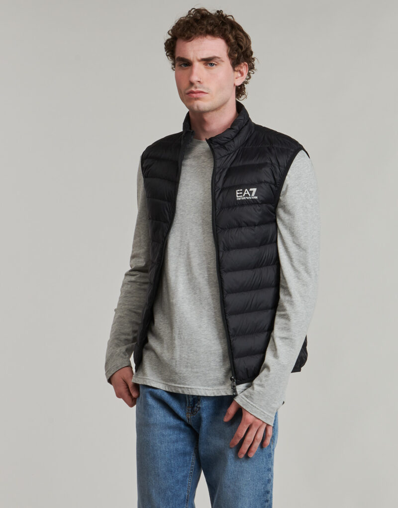 Piumino Emporio Armani EA7 TRAIN CORE ID DOWN LIGHT VEST CC 8NPQ06 Nero Piumini Uomo - 2